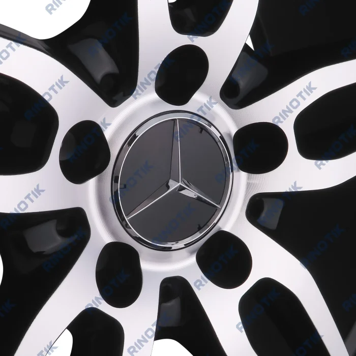 رینگ فابریک بنز E250 سایز 18 اینچی رنگ رخ تراش مشکی