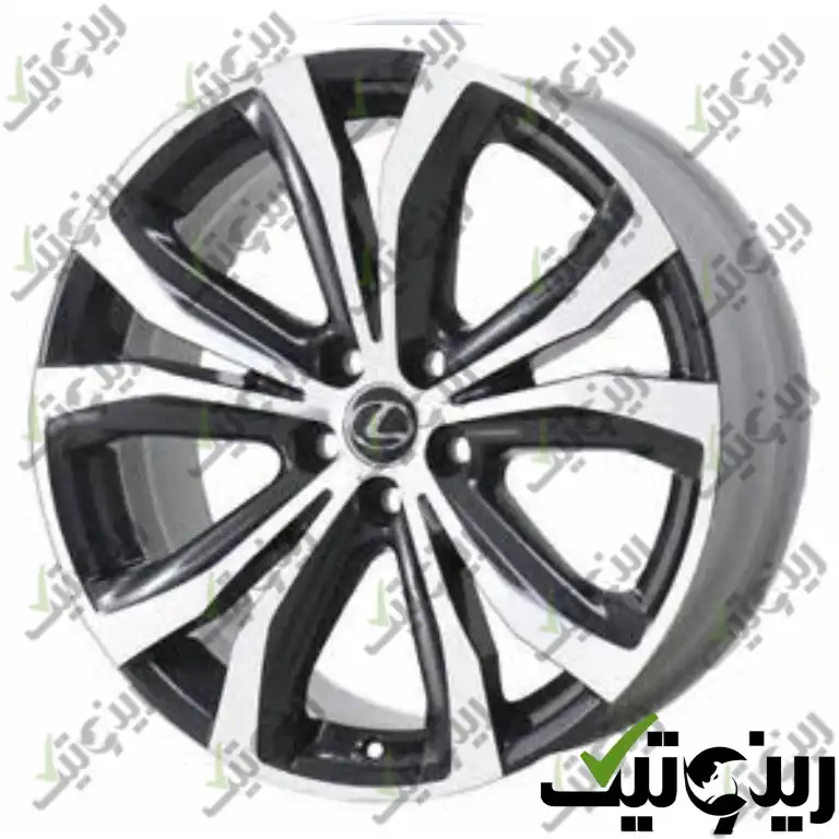 lexus nx200 17 inch fabric rim رینگ فابریک لکسوس NX200 سایز 18 اینچی رنگ رخ تراش مشکی