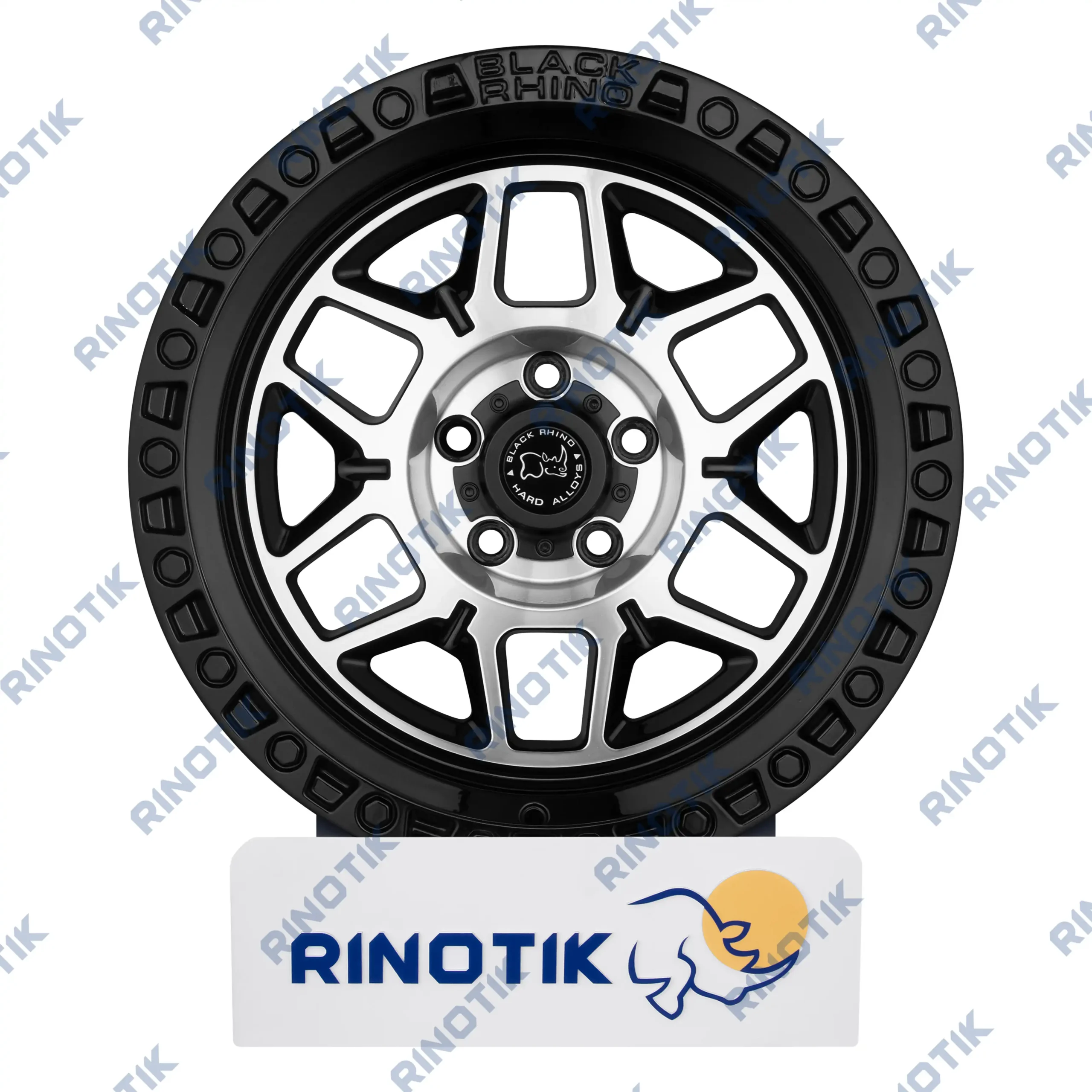 Black rhino off-road wheel 17 inch black رینگ آفرود بلک راینو 17 اینچی رنگ رخ تراش مشکی-کد 1850