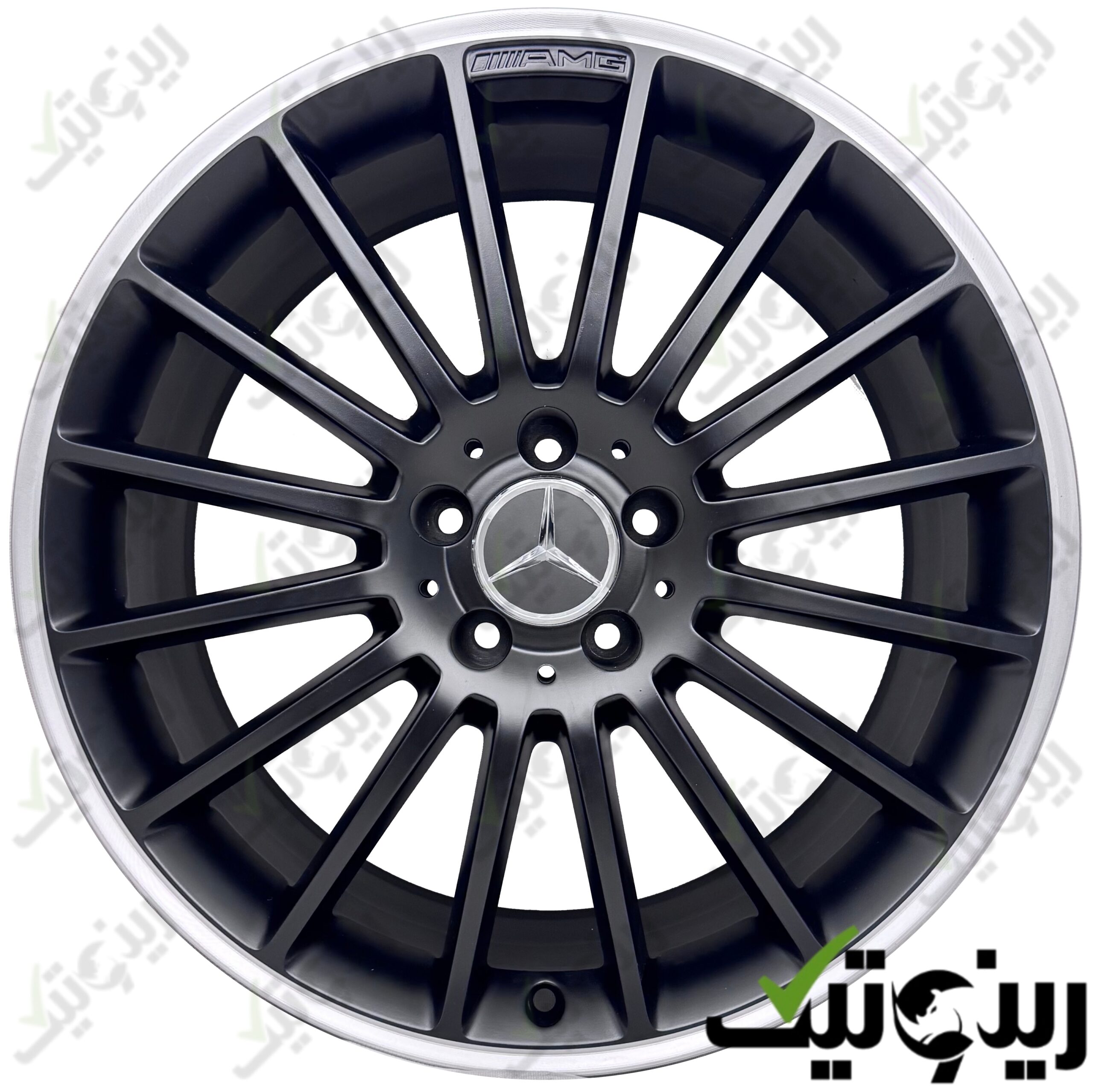 Made with LogoLicious Add Your Logo App رینگ بنز E250 سایز 19 اینچی رنگ مشکی مات - Image 1