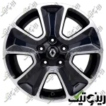 رینگ فابریک رنو داستر 16 اینچی رنگ رخ تراش مشکی